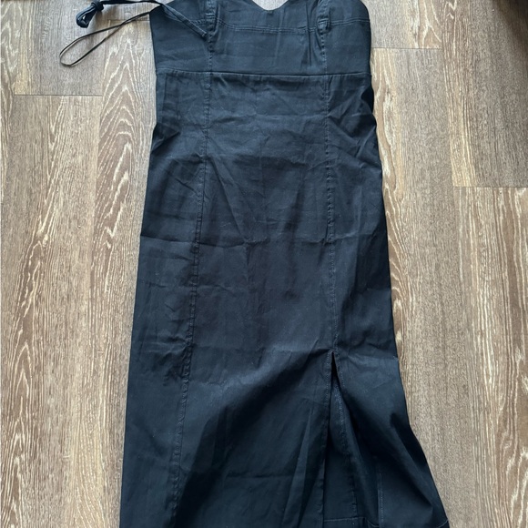 ANTHROPOLOGIE CORSET DRESS - BLK - SZ L - Picture 4 of 5